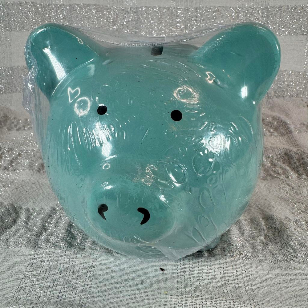 Blue Piggy Bank New in Wrap Ankyyo DPCI 234-03-2499 Ceramic 2011